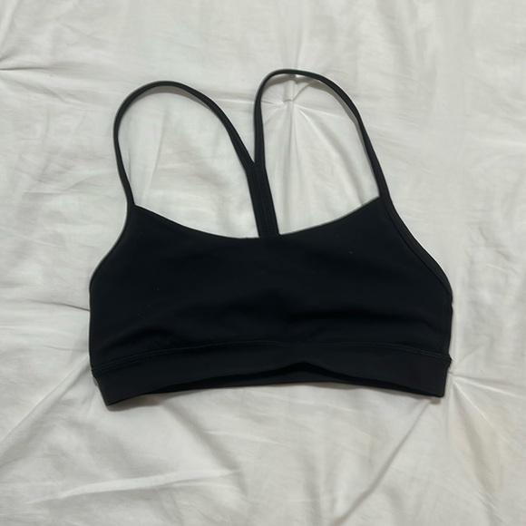 LULULEMON SIZE 2 Y NULU BRA BLACK - Picture 1 of 3